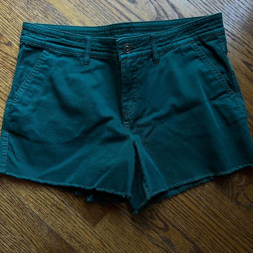 Prana deep green-blue shorts